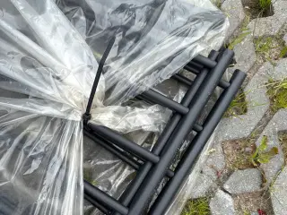 Sko reol sort ca. 1 mtr x 35 cm