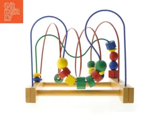 Træ kuglebane legetøj