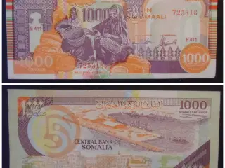 SOMALIA 1000 SHILLINGS 1990 pR10