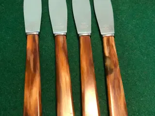 minimum Udlevering Litterær kunst knive med benskaft | Bestik | GulogGratis - Bestik - Køb brugt bestik -  Sølvplet bestik - Knive, gafler og skeer