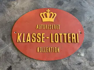 Retro skilt - Klasselotteri fra butik