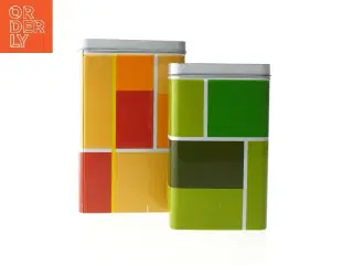 Farverige opbevaringskasser fra IKEA fra IKEA (str. 16x9x6,5 og 18,5x11x7,5 cm)