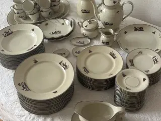Meget flot ældre kaffestel 