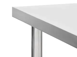 Arbejdsbord til køkken med hjul 100x60x85 cm rustfrit stål