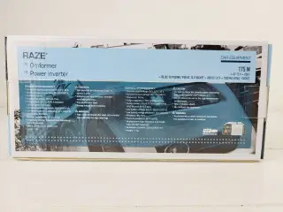 ⭐️- RAZE INVERTER/OMFORMER 175 W 12 TIL 230 V 