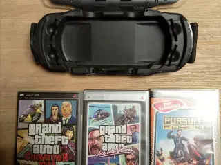 5 psp spil og etui