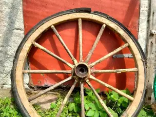 Vognhjul træ 2.stk