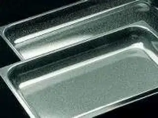 4 stk. Bradepande 1/1 GN 65 mm granitemalje Blanco