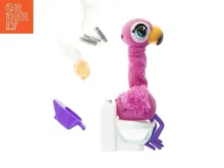 Flamingo legetøj med toilet (str. 33 cm)