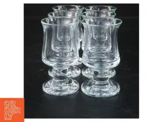 Skibsglas fra Holmegaard. Sæt med seks glas (str. 10 cm)