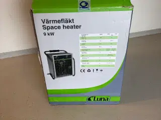 9KW varmeblæser ny