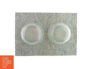 Glasskåle med bladtryk (2 styk)