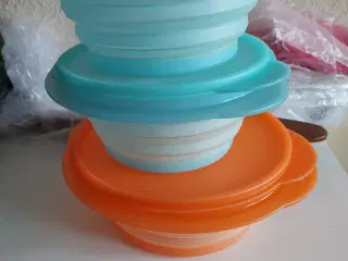 Tupperware folde ud skåle 3 stk