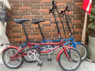 Købt til 6399 kr 2 styk foldecykler 