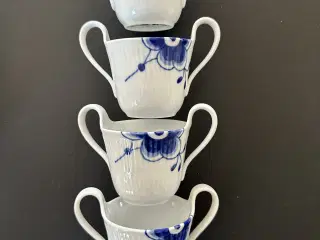 Royal Cph Blå Mega Riflet 33 cl. højhankskop