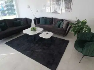 Velour sofa