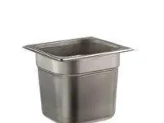 6 stk. Kantine EHG-stål 1/6 GN D150 mm 2,2 ltr