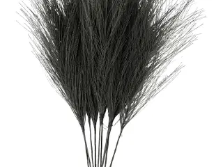 Kunstige fjer, L: 15 cm, B: 8 cm, sort, 10stk./ 1 pk.