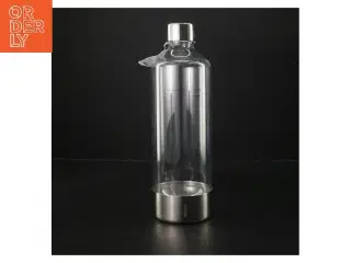 Vandflaske med stål og glas (str. 27,5 cm)