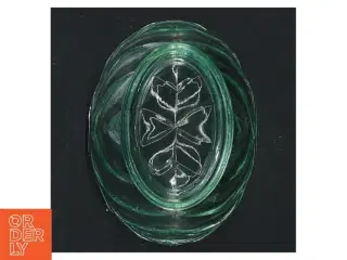 Oval Glas krukke med låg (str. 7x7 cm)