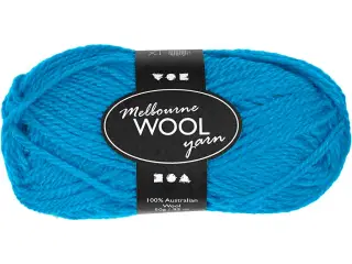 Melbourne Uldgarn, L: 92 M, lyseblå, 50 g/ 1 ngl.