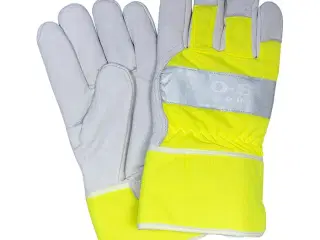 Allride SOS Support , Arbejdshandsker læder, gul,
