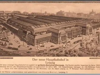 Leipzig - Der neue Hauptbahnhof - Ubrugt