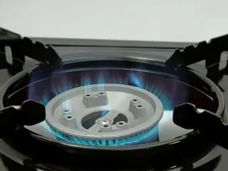 NY! 2500W Bærbar Gaskomfur Gasblus 2i1