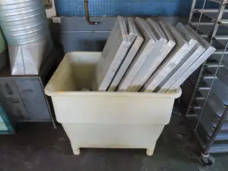 Plastkar inkl. Aluminiumshylder