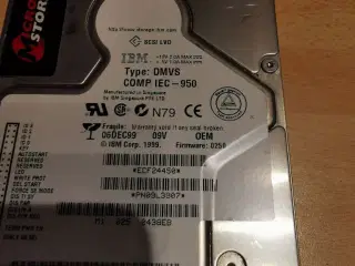 Server harddisk IBM 9,1GB