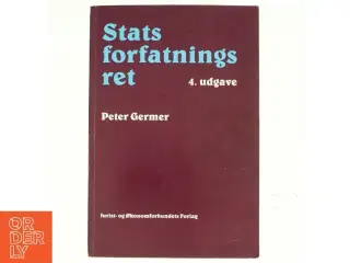 Statsforfatningsret af Peter Germer (Bog)