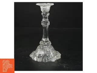 Lysestage glas (str. 17 cm)