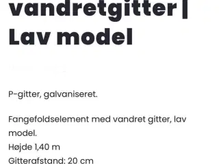 Fangefold moduler sælges