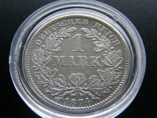 Tyskland  1 Mark  1874 D  Sølv  KM#7