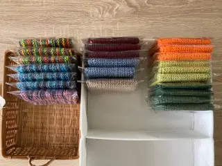 Strikkede karklude, 100% bomuld