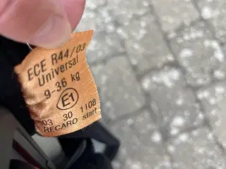 Recaro autostol 9-36 kg
