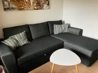 Sovesofa med chaiselong