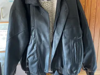 Plastik læder jakke