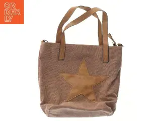 Brun taske med stjerne (str. 37x35 cm)