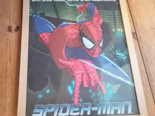 Spider-man Plakat Længde 40 cm. Højde 50 cm.