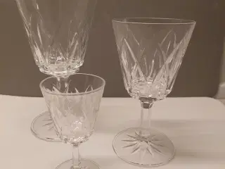 Krystal glas. Franske Reims Harlekin.