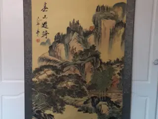 Vægbillede i silketryk - Købt i Kina