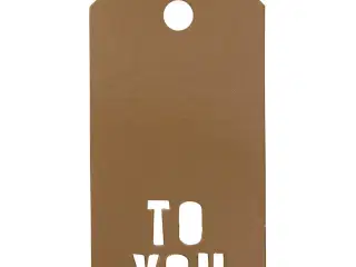 Manilamærker, TO YOU, str. 5x10 cm, 300 g, guld, 15stk./ 1 pk.