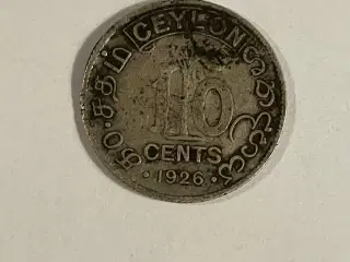 10 Cents Ceylon 1926