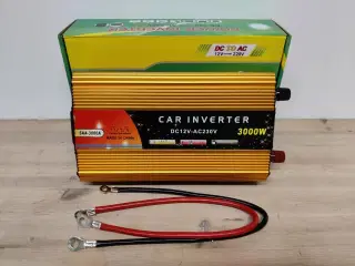 Inverter 3000 Watt. Omdanner 12 volt til 220 volt.
