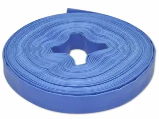 Flad slange 25 m 1" PVC til transport af vand