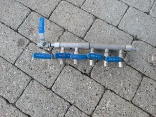 Rustfri kuglehaner med fordelerør