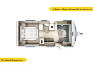 2026 - Fendt Tendenza 560 SFDW Alde   Lækker Fendt Tendenza med Fritstående dobbeltseng fra Hinshøj Caravan A/S