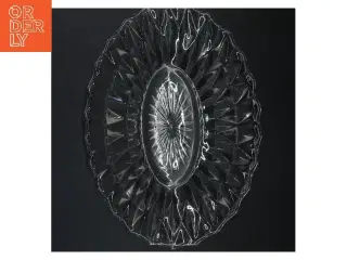 Glasfad med mønstret design (str. 35 cm)