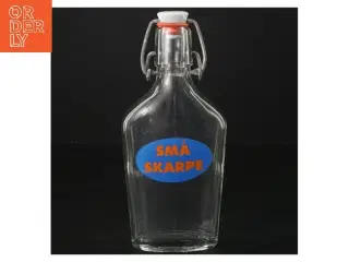 Glasflaske med patentlåg (str. 19,5 cm)